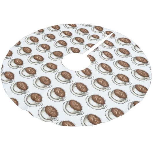 Latte WA Washington Coffee Cup Kerstboom Rok (Gekanteld)