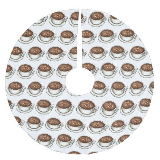 Latte WA Washington Coffee Cup Kerstboom Rok (Voorkant)