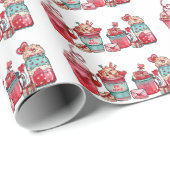 Latte whitepapier voor valentijn op dag van de dag cadeaupapier (Rol Hoek)