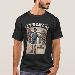Latter-Day Gym Missionary LDS Kerk Grappig Mormoon T-shirt