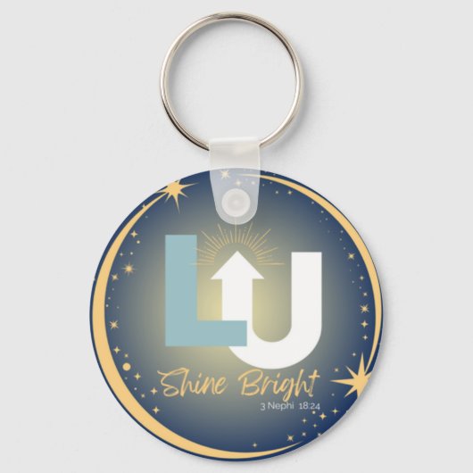 Latter Up Shine Bright Sleutelhanger (Voorkant)
