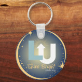 Latter Up Shine Bright Sleutelhanger (Voorkant)