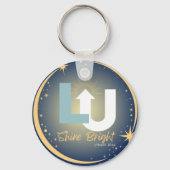 Latter Up Shine Bright Sleutelhanger (Achterkant)
