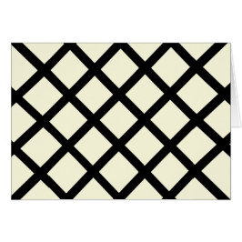 Lattice Blank Kaarten (Crème & Zwart)