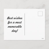 Lattice Briefkaart (Crème & Zwart) (Achterkant)