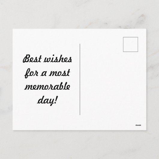 Lattice Briefkaart (Crème & Zwart) (Achterkant)