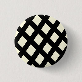 Lattice Button (crème & zwart)