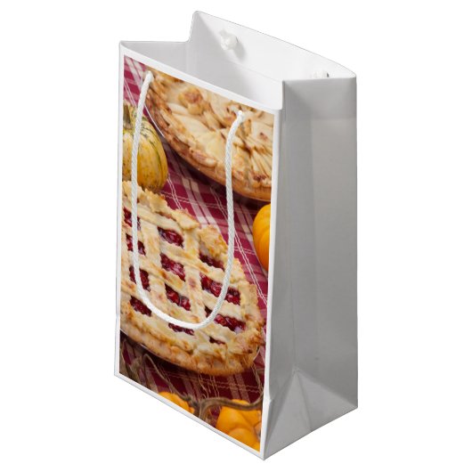 Lattice Cherry Pie en Apple Pie Klein Cadeauzakje (Voorkant Gekanteld)