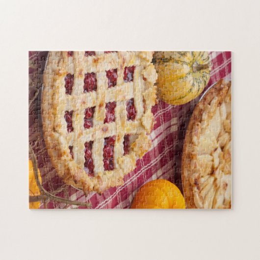 Lattice Cherry Pie en Apple Pie Legpuzzel (Horizontaal)