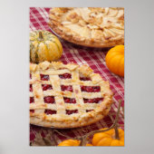 Lattice Cherry Pie en Apple Pie Poster (Voorkant)