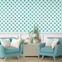 Lattice Diagonaal Wit Blauwgroen