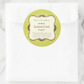 Lattice & Feathers Gift Label Sticker (Tas)