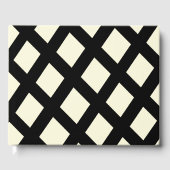 Lattice Gastenboek (Crème & Zwart) (Voorkant)