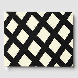 Lattice Gastenboek (Crème & Zwart)