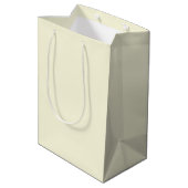Lattice Geschenktas (Crème & Zwart) Medium Cadeauzakje (Achterkant Gekanteld)