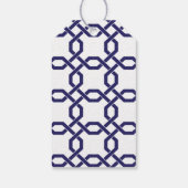 Lattice & Grosgrain Gepersonaliseerde Gift Labels Cadeaulabel (Achterkant)