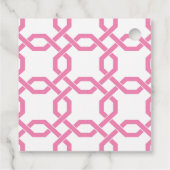 Lattice & Grosgrain Gepersonaliseerde Gift of Favo Bedankjes Labels (Achterkant)