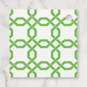 Lattice & Grosgrain Gepersonaliseerde Gift of Favo Bedankjes Labels (Achterkant)