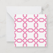 Lattice & Grosgrain Gift Enclosure Kaarten Notitiekaartje (Achterkant)