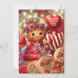 Lattice & Lace Valentijn Gingerbread Party Kaart