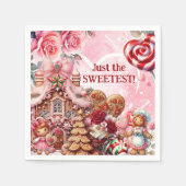 Lattice & Lace Valentijn Gingerbread servetten (Voorkant)