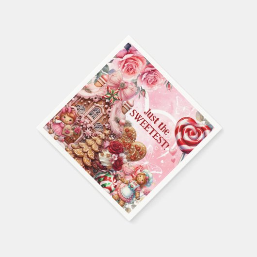 Lattice & Lace Valentijn Gingerbread servetten (Hoek)