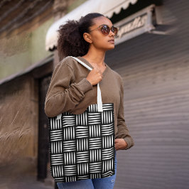 Lattice Pattern Tote Bag