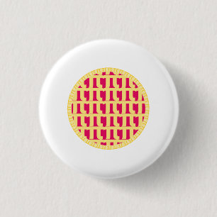 Lattice Raspberry Pie - Pi Day Ronde Button 3,2 Cm