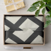 Lattice Tissue Paper (Cream & Black) Tissuepapier (Geschenk)
