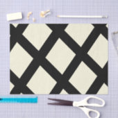Lattice Tissue Paper (Cream & Black) Tissuepapier (Craft)