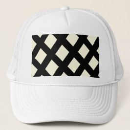 Lattice Trucker Hat (Crème & Zwart) Trucker Pet