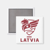 Latvia Baltic State Northern Europe Magneet (Voorkant / Achterkant)