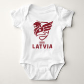 Latvia Baltic State Northern Europe Romper (Voorkant)