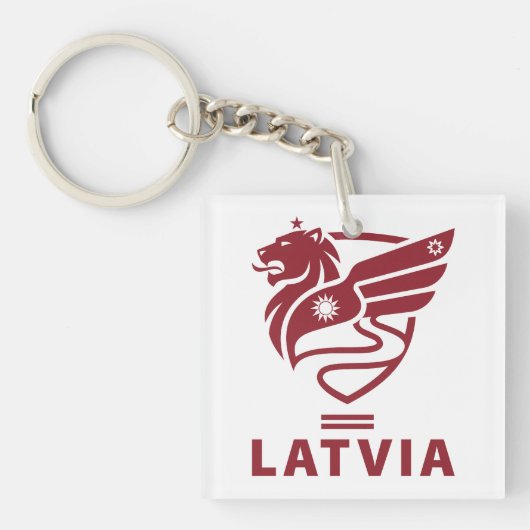 Latvia Baltic State Northern Europe Sleutelhanger (voorkant)