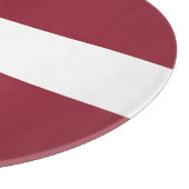 Latvia Flag Emblem Snijplank (Hoek)