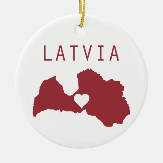 Latvia Keramisch Ornament (Voorkant)