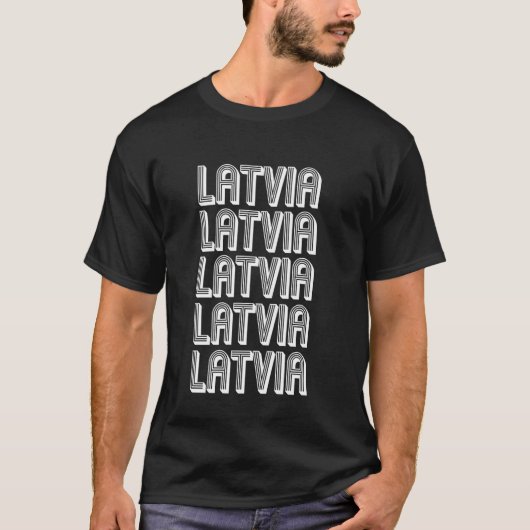 Latvia T-shirt (Voorkant)