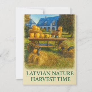 Latvian Nature – Harvest Time Briefkaart