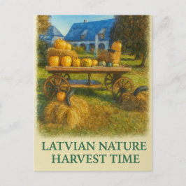 Latvian Nature – Harvest Time Briefkaart