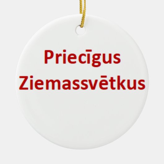 latvian priecigus ziemassvetkus Ornament (Voorkant)
