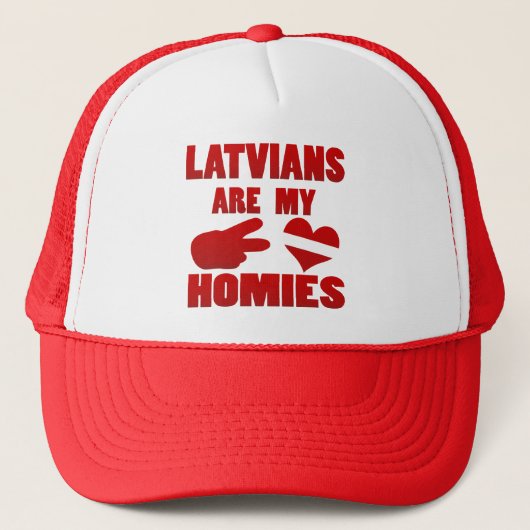 Latvians zijn mijn huizen trucker pet (Voorkant)