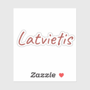 Latvietis Sticker