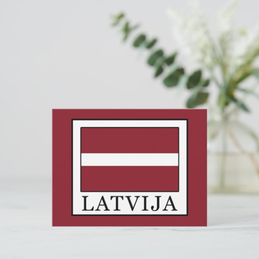 Latvija Briefkaart (Staand voorkant)