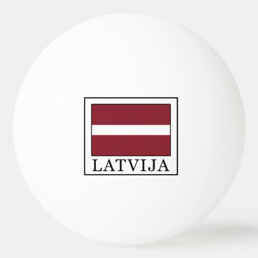 Latvija Pingpongbal (Voorkant)