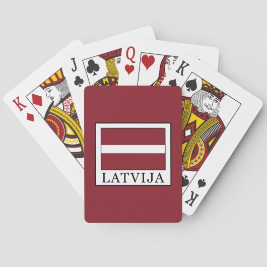 Latvija Pokerkaarten (Achterkant)