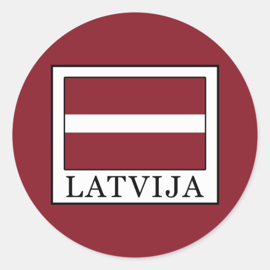 Latvija Ronde Sticker (Voorkant)