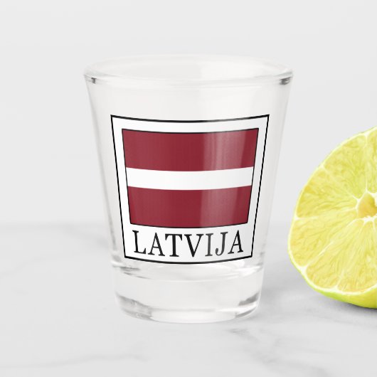 Latvija Shot Glas (Voorkant)