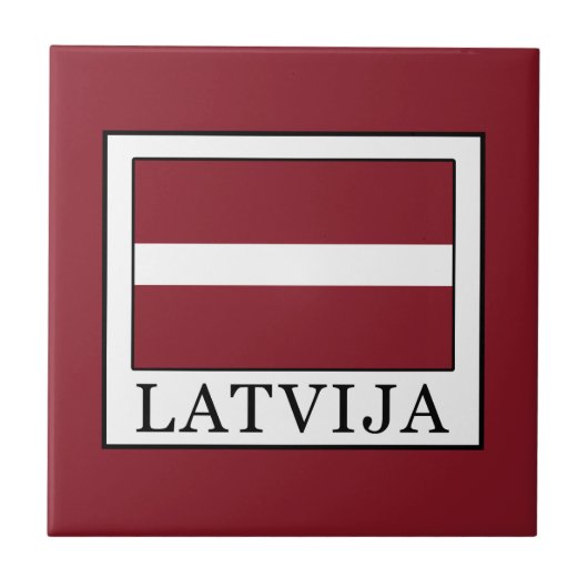 Latvija Tegeltje (Voorkant)