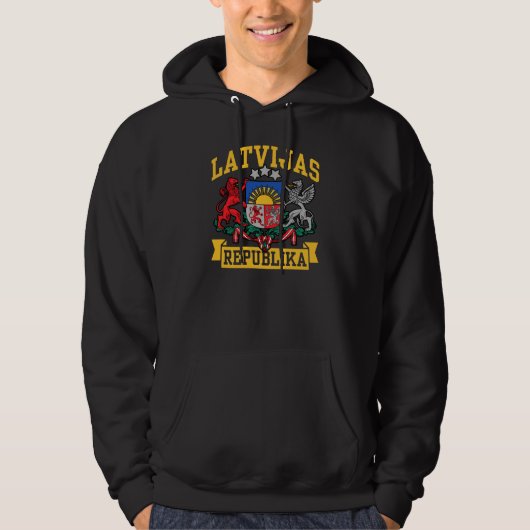 Latvijas Republika Hoodie (Voorkant)
