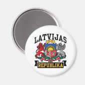 Latvijas Republika Magneet (Voorkant / Achterkant)